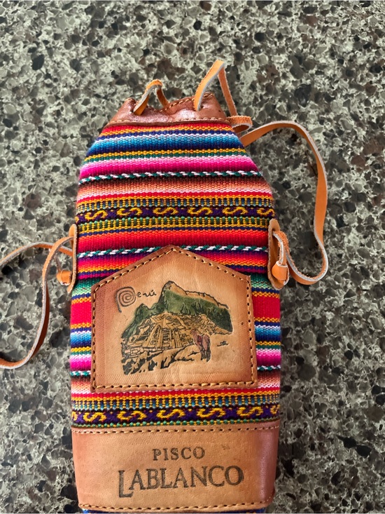Handbags - Peruvian Pisco pouch with vibrant striped pattern